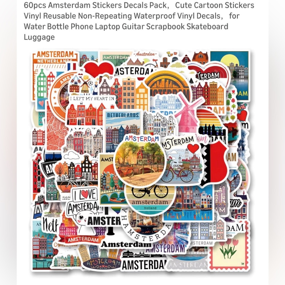 Amsterdam Sticker Decal Pack